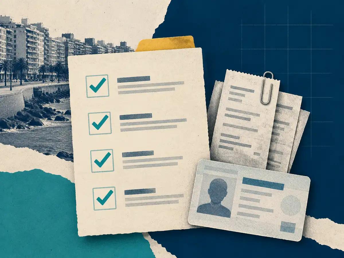 Lista con cuatro requisitos, documento de identidad genérico y comprobantes de ingresos.